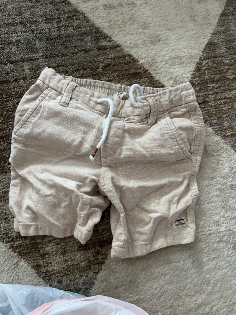 H&M Beige/Tan Kids Drawstring Shorts